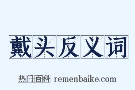 戴头反义词是什么意思的图片